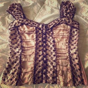 COPY - Bebe corset style blouse